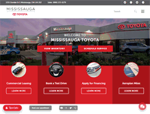 Tablet Screenshot of mississaugatoyota.com